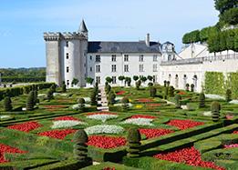 Chateau of villandry in the loire valley