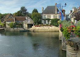 Village of Azay-le-Rideau in the Loire Valley - Indre river